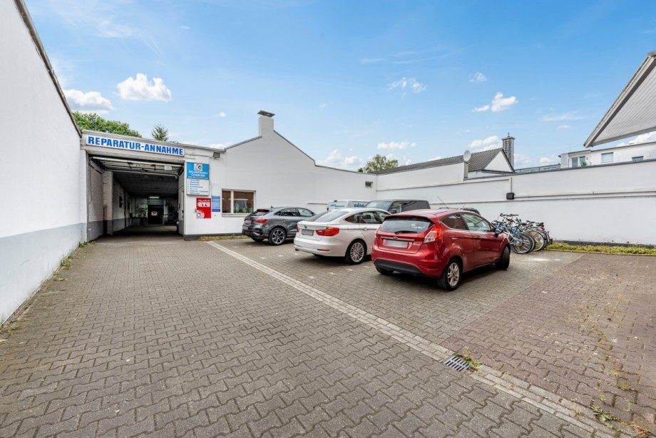 Hofansicht Werkstatt Wohn- / Gesch�ftshaus Aachen