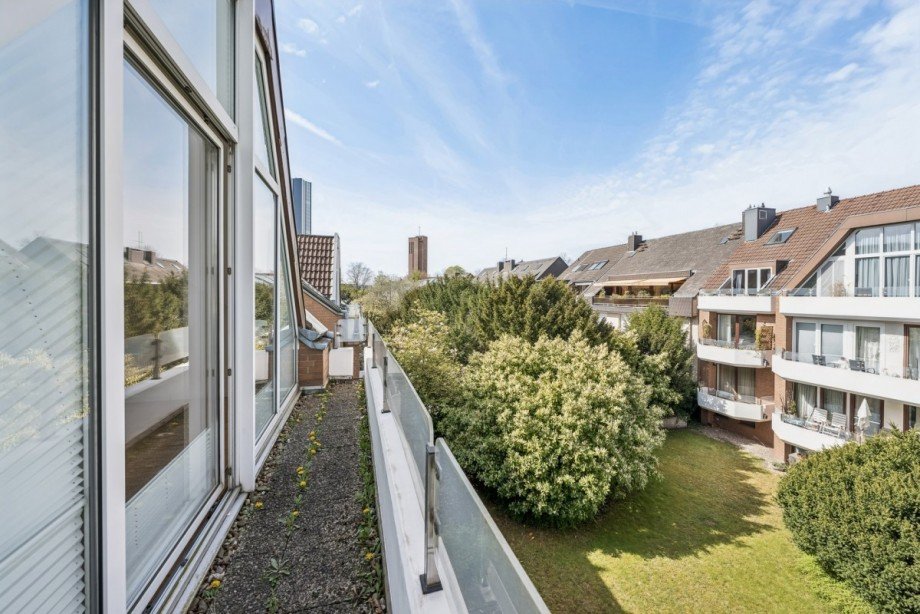 Balkon Schlafzimmer Hofseite Terrassenwohnung D�sseldorf