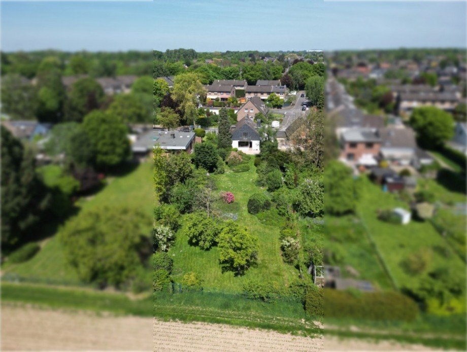 Vogelperspektive Einfamilienhaus Krefeld
