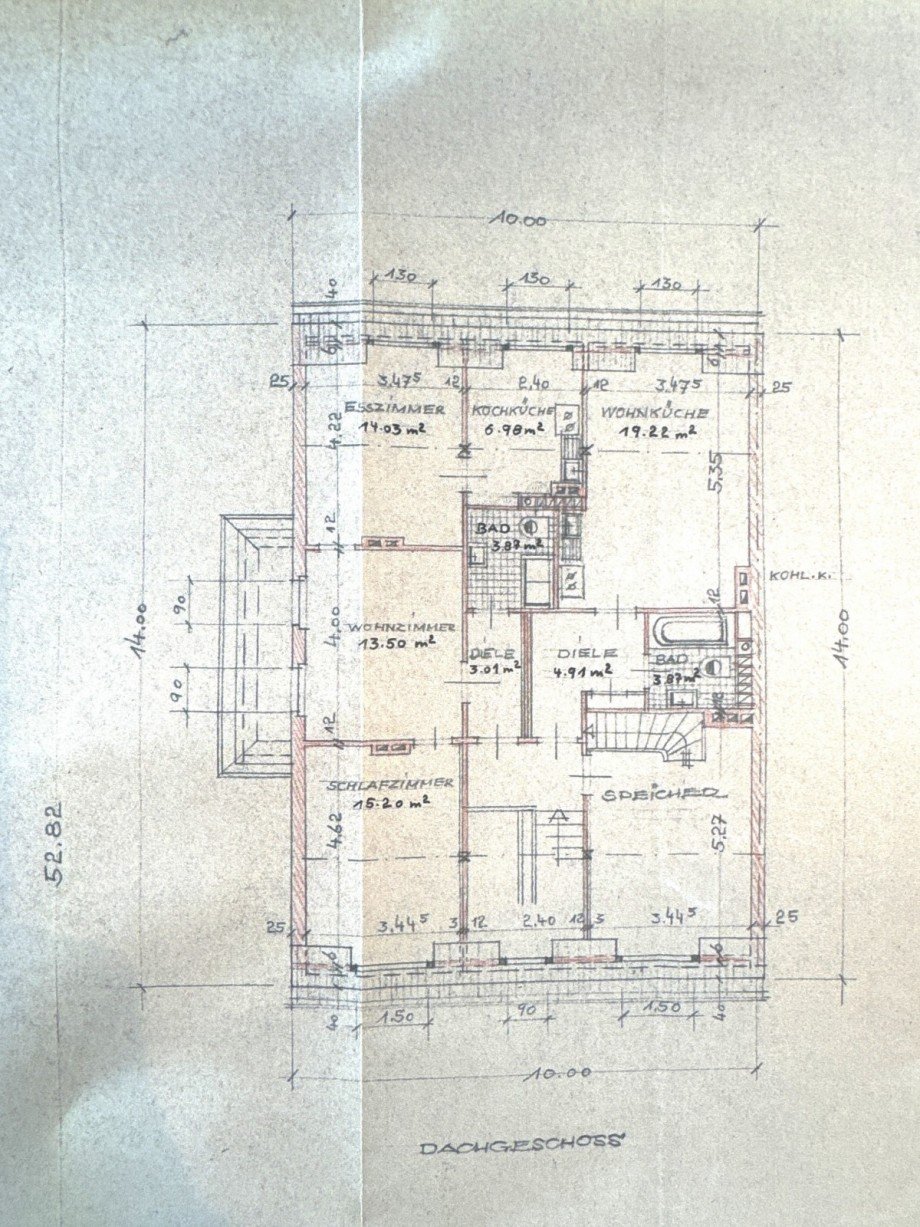 Grundriss 4.OG Mehrfamilienhaus D�sseldorf