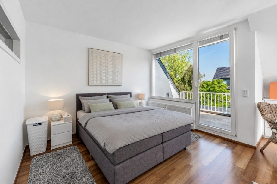 Schlafzimmer Dachgeschosswohnung D�sseldorf