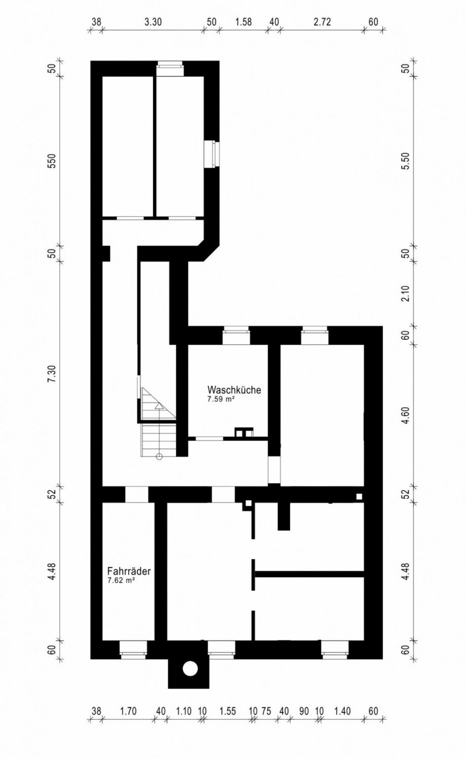 Grundriss KG Mehrfamilienhaus D�sseldorf