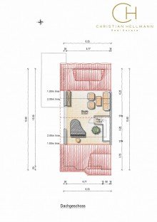 Grundriss DG EINZIEHEN & WOHLF�HLEN! Modernes Einfamilienhaus mit W�rmepumpe und Photovoltaikanlage!