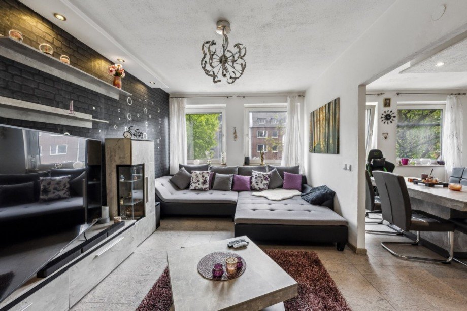 Wohnzimmer Etagenwohnung D�sseldorf