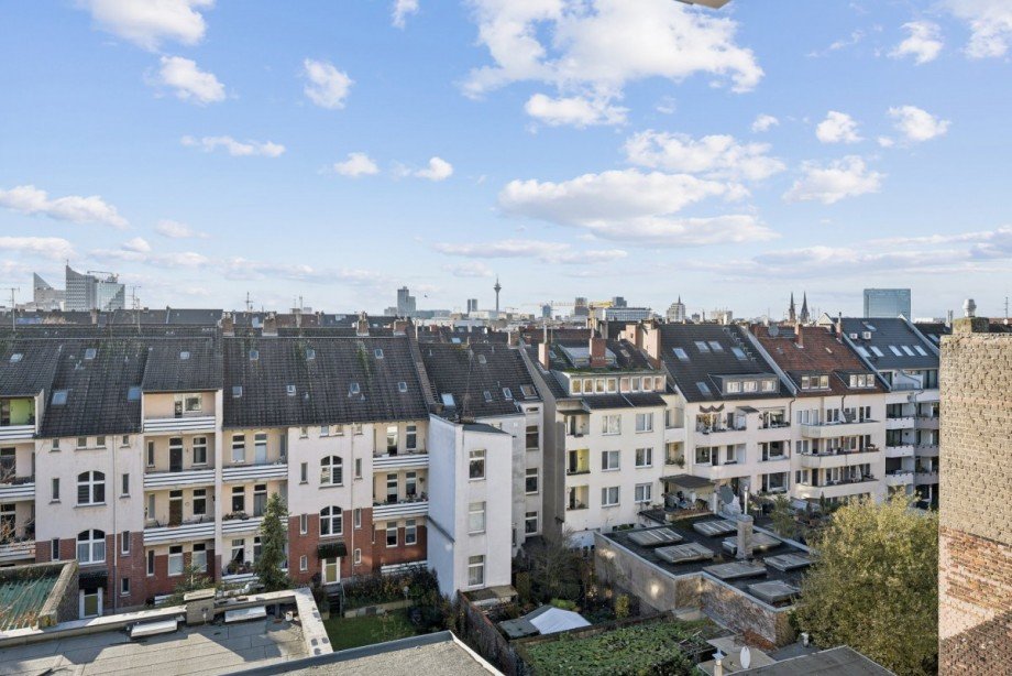 Ausblick Terrasse Terrassenwohnung D�sseldorf