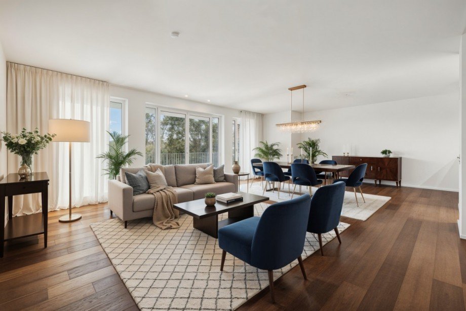 Wohn-/ Essbereich (Ausstattungsbeispiel) Terrassenwohnung D�sseldorf