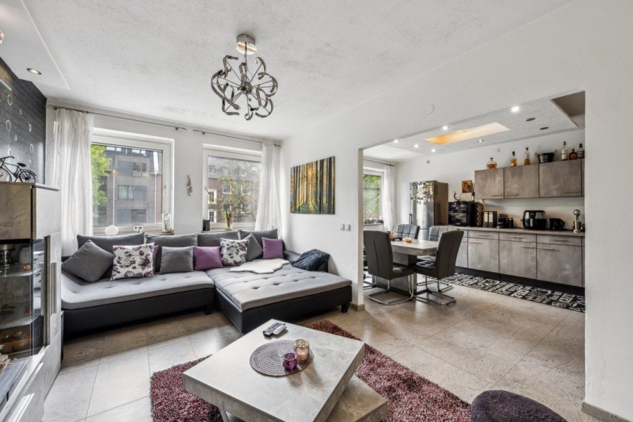 Wohnzimmer Etagenwohnung D�sseldorf