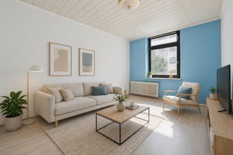 Wohnzimmer - Ausstattungsbeispiel D�sseldorf Etagenwohnung Urban wohnen mit Altbaucharme - sofort bezugsfreie 2,5-Zimmer-Wohnung nahe Volksgarten
