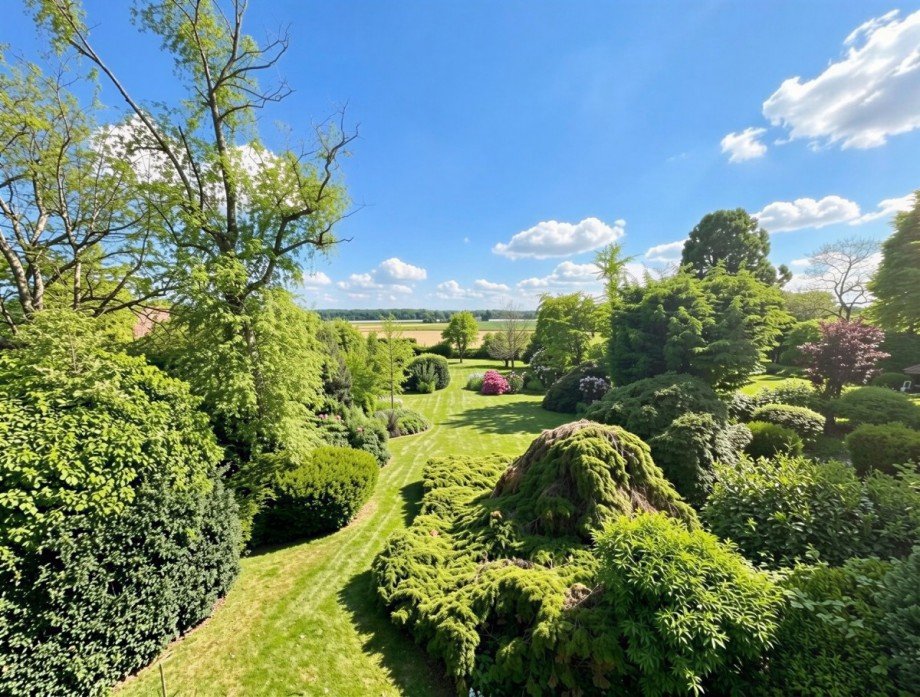 Ausblick Elternschlafzimmer Einfamilienhaus Krefeld