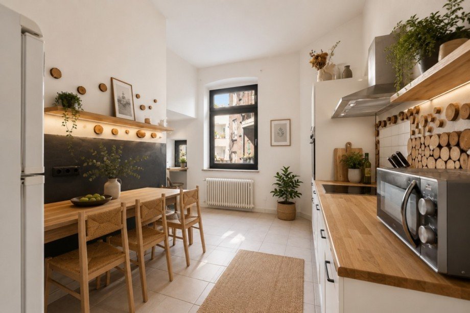 Wohnk�che - Austattungsbeispiel Etagenwohnung D�sseldorf