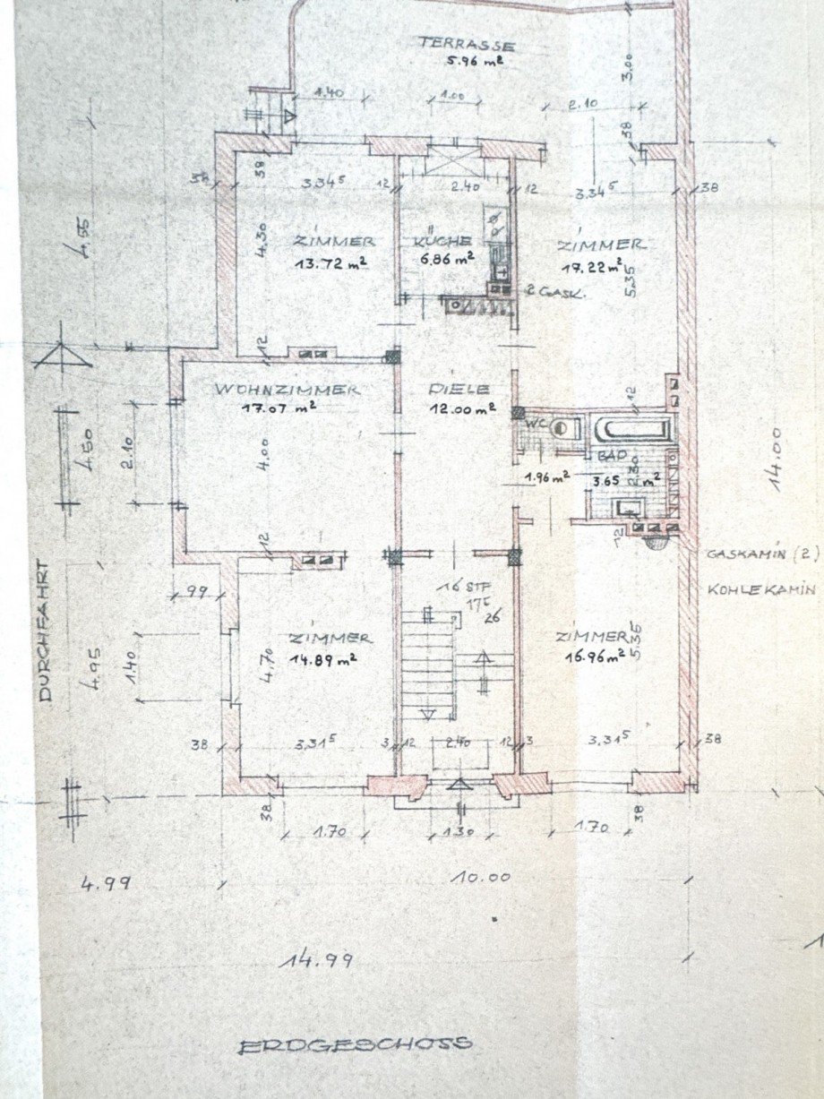 Grundriss EG Mehrfamilienhaus D�sseldorf