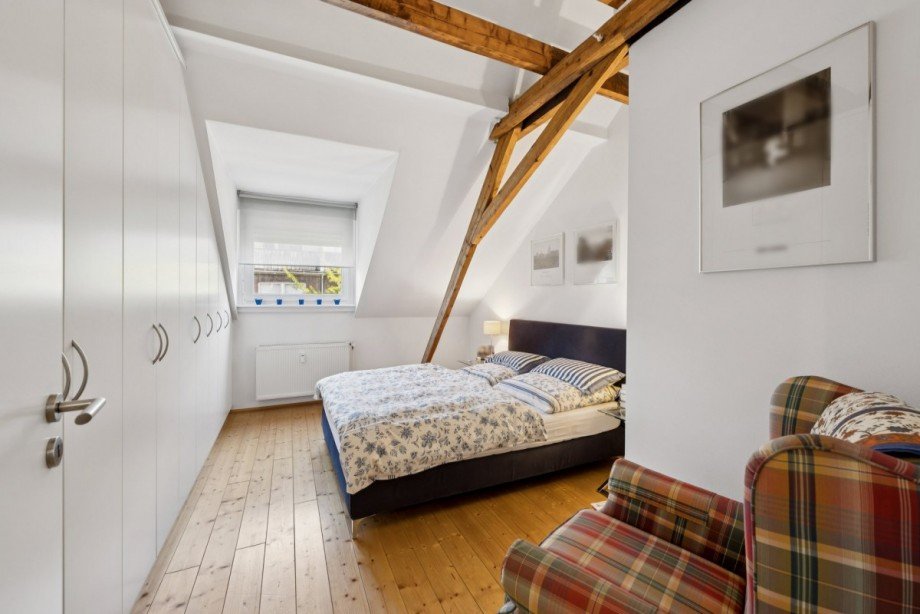 Schlafzimmer Dachgeschosswohnung D�sseldorf