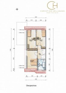 Grundriss OG EINZIEHEN & WOHLF�HLEN! Modernes Einfamilienhaus mit W�rmepumpe und Photovoltaikanlage!